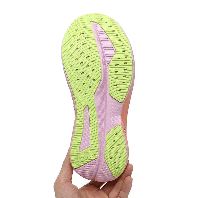 Hoka Mach 6 Gris Rose Upper Knit Engineered Sola Média Gradient Chaussures de course 5