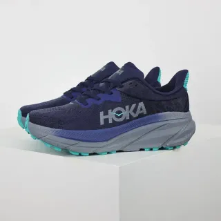 Hoka Navy Blue Knit Upper Meta-Rocker Sole Running Shoes