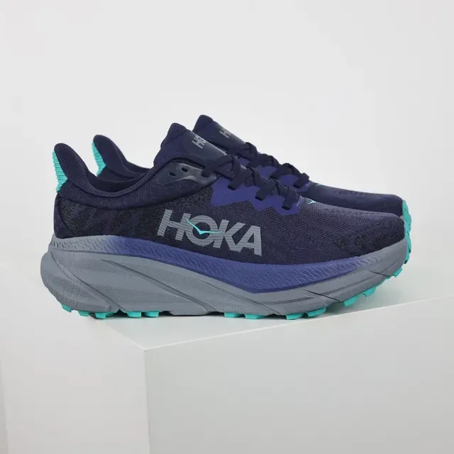 Hoka Navy Blue Knit Upper Meta-Rocker Sole Running Shoes 3