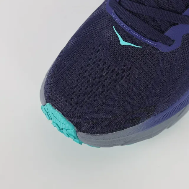 Hoka Navy Blue Knit Upper Meta-Rocker Sole Running Shoes 5