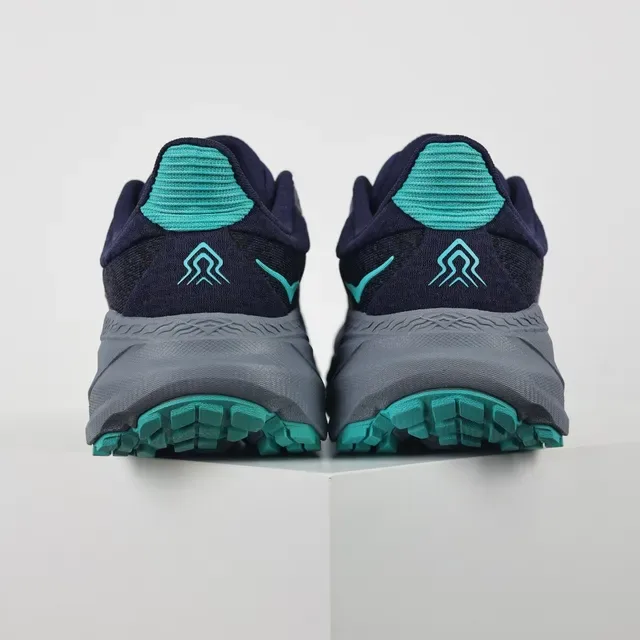 Hoka Navy Blue Knit Upper Meta-Rocker Sole Running Shoes 8