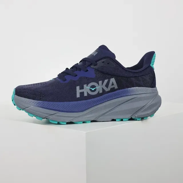 Hoka Navy Blue Knit Upper Meta-Rocker Sole Running Shoes 9
