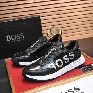 Hugo Boss Black and White Logo Lifestyle Sneakers