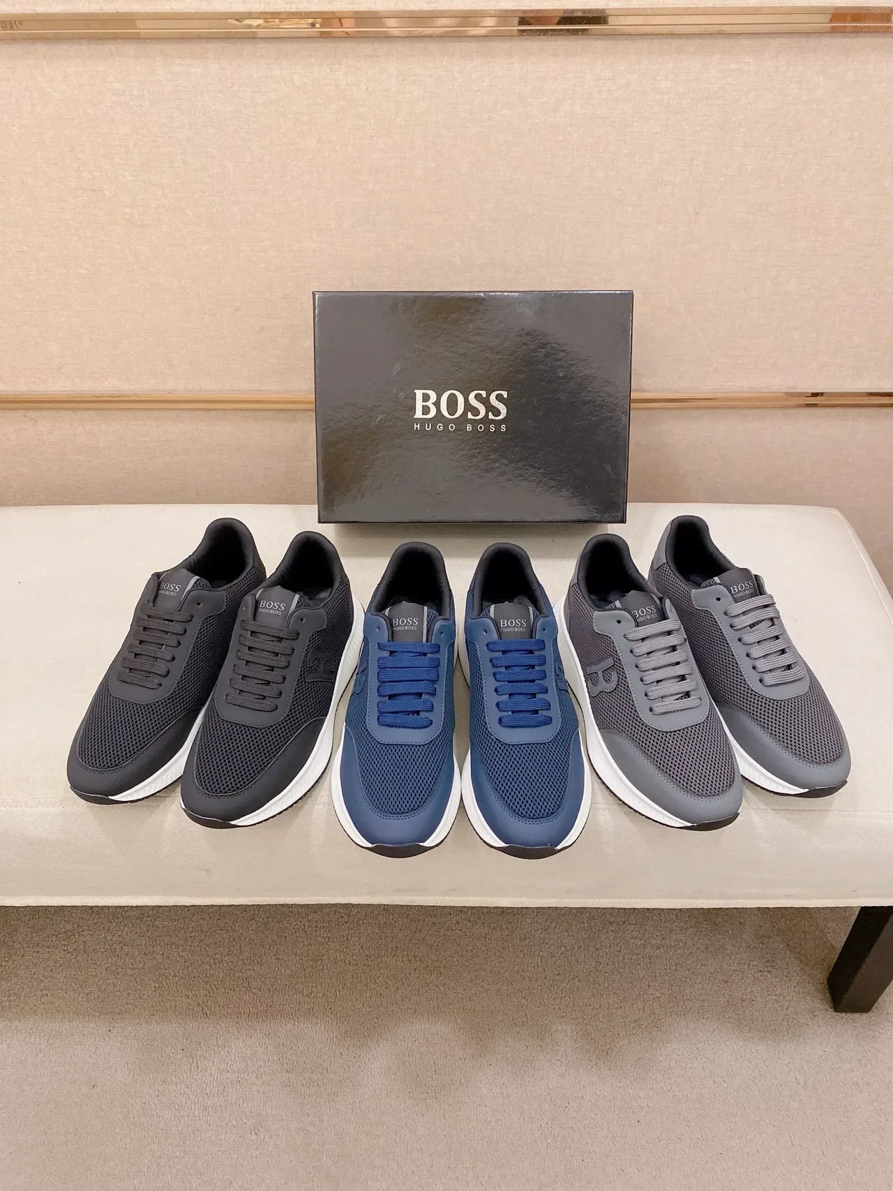 Hugo Boss Track Trainer Zapatillas Lifestyle Negro y Blanco 2