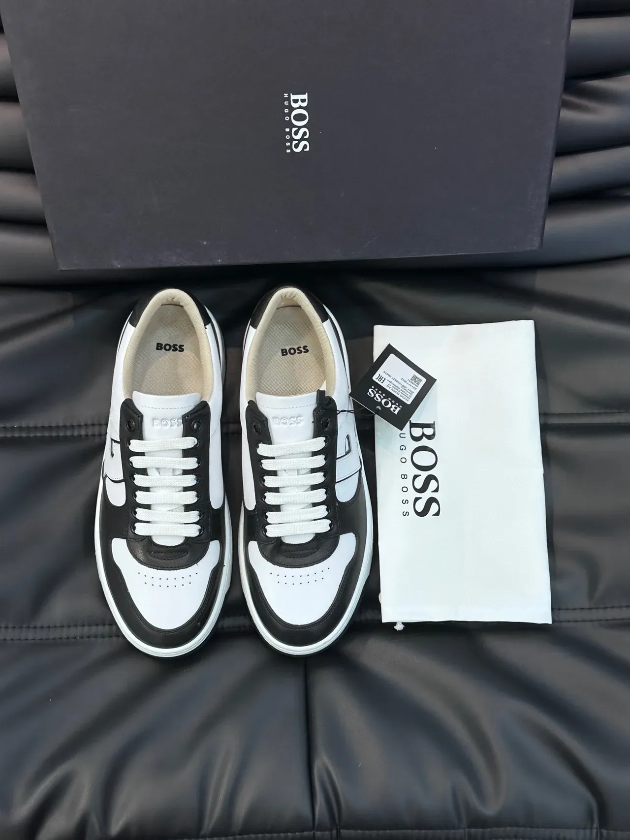 Hugo Boss Two-Tone Leather Lifestyle Sneakers 8