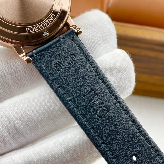 IWC Portofino Automatic Black Dial Rose Gold Mechanical Watch 2