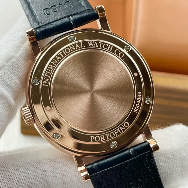 IWC Portofino Automatic Black Dial Rose Gold Mechanical Watch 3