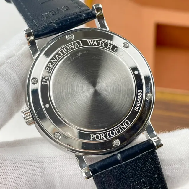 IWC Portofino Automatic Black Dial Silver-Tone Mechanical Watch 7