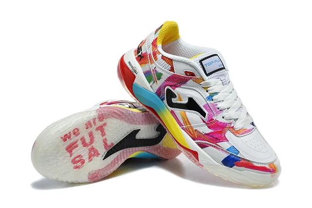 Joma Flex Presto Ball Multicolor Paint-Splatter ইন্ডোর সকার জুতো 8