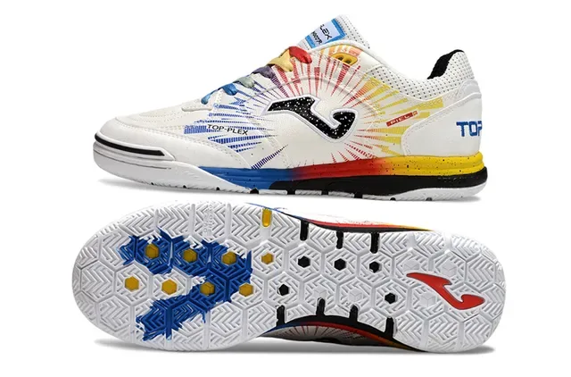 Joma Multicolor White Low-Top Mesh Upper Sneakers 4
