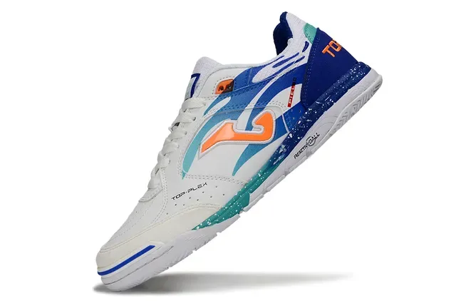 Joma Top-Plex White Blue Synthetic Upper Sneakers 2