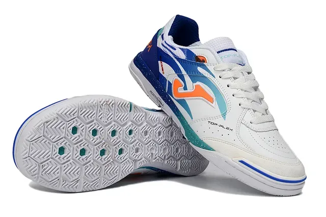 Joma Top-Plex White Blue Synthetic Upper Sneakers 3