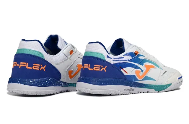 Joma Top-Plex White Blue Synthetic Upper Sneakers 4