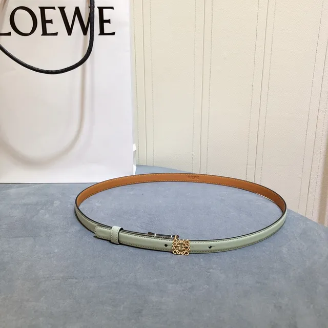 Loewe Anagram Belt Mint Green Leather Belt 5