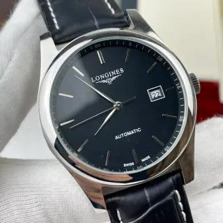 Longines Automatic Black Dial Stainless Steel Mechanical Watch
