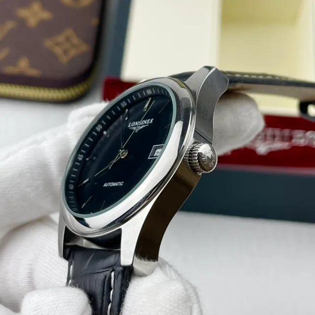 Longines Automatic Black Dial Stainless Steel Mechanical Watch 4