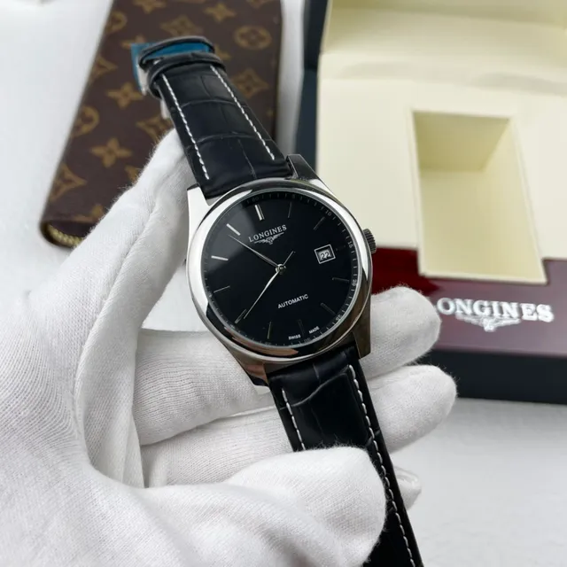 Longines Automatic Black Dial Stainless Steel Mechanical Watch 7