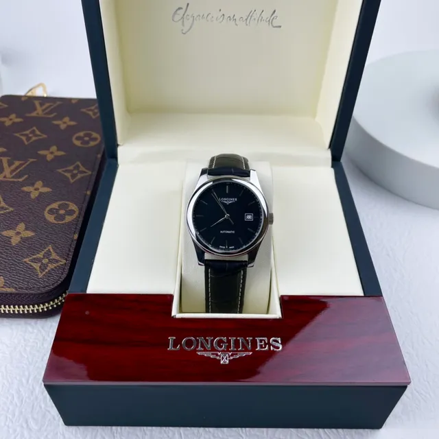 Longines Automatic Black Dial Stainless Steel Mechanical Watch 8
