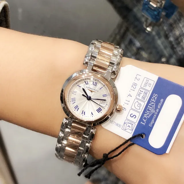 Longines DolceVita Dos Tonos Plata y Oro Rosa Reloj de Cuarzo 4