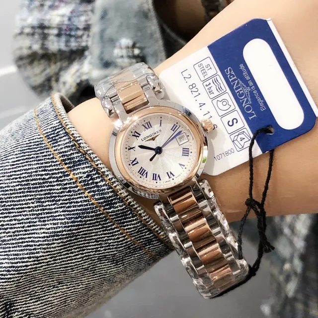Longines DolceVita Dos Tonos Plata y Oro Rosa Reloj de Cuarzo 5