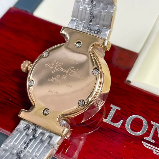 Longines Silver Gold Minimalist Two-Tone Metal Quartz Watch 6