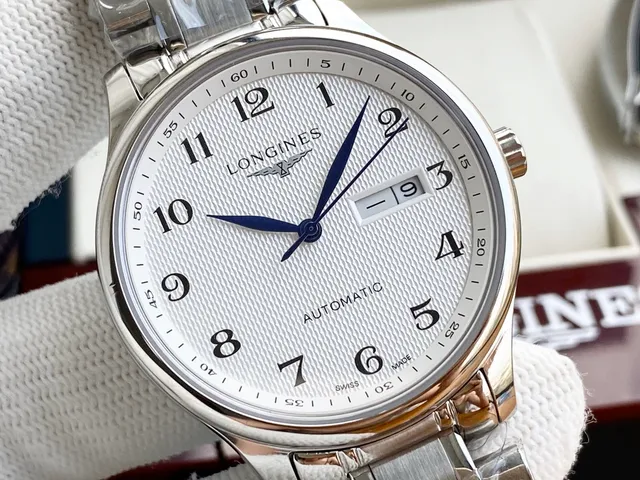 Longines Tradition Series Silver Stainless Steel Mechanical Watch 7