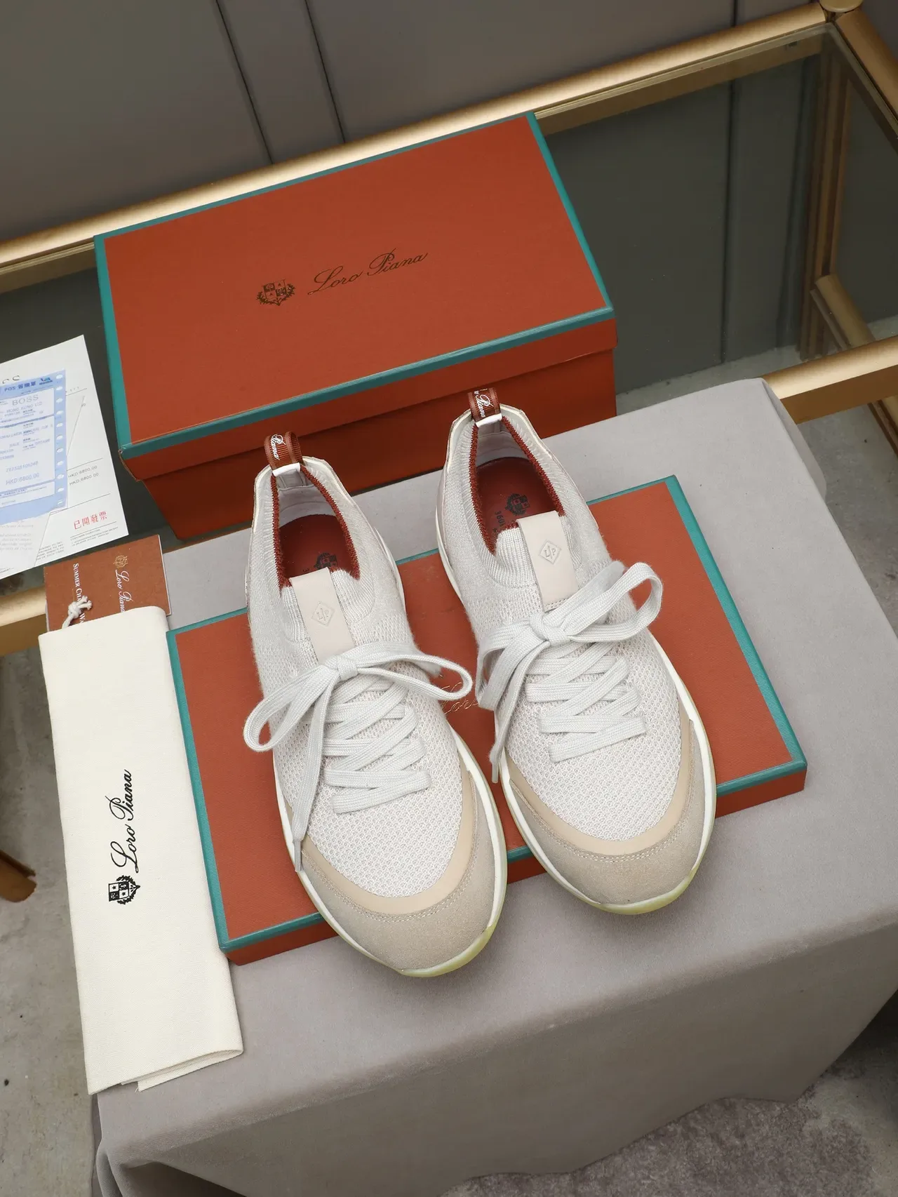Loro Piana Knit and Suede Lifestyle Sneaker 2