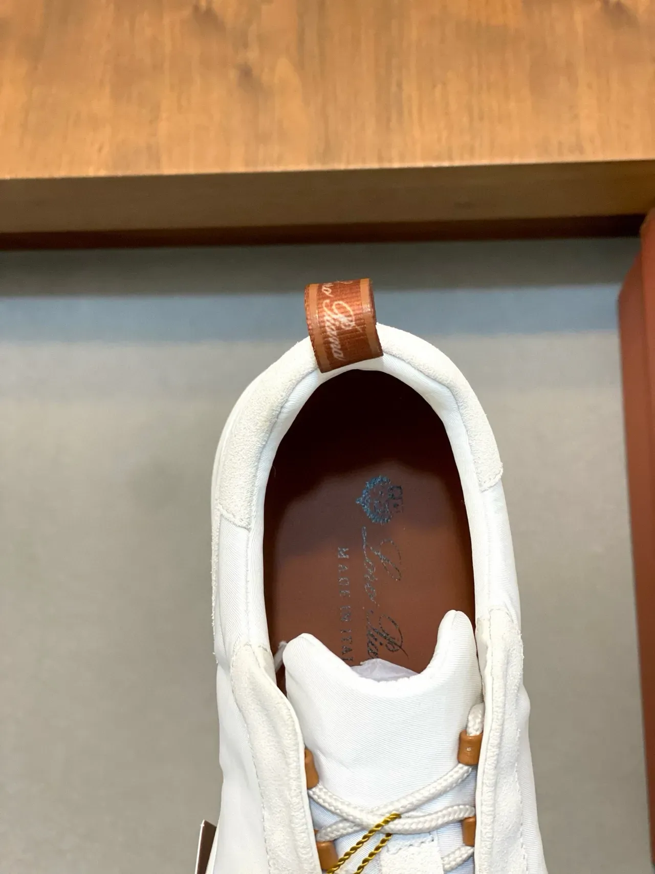 Loro Piana sneakers lifestyle blanc et beige de deux tons 7