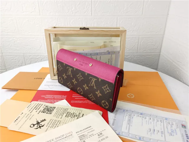 Louis Vuitton Black Brown Envelope Flap Monogram Canvas Long Wallet 14