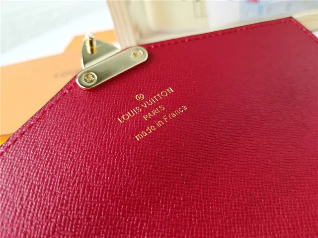 Louis Vuitton Black Brown Envelope Flap Monogram Canvas Long Wallet 19