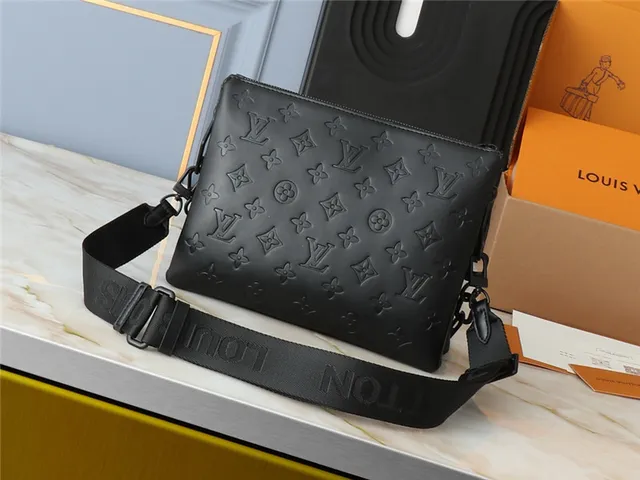 Louis Vuitton Black Embossed Monogram Chain Strap Handbag 8