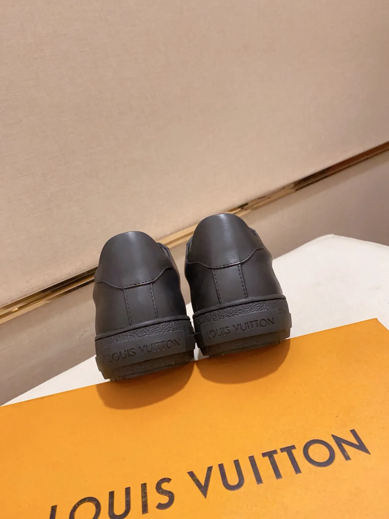 Louis Vuitton Black Monogram-Embossed Leather Low-Top Lifestyle Sneakers 8