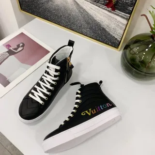 Louis Vuitton Zapatillas Lifestyle Negro Multicolor Alto Quiltado