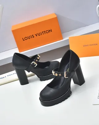 Louis Vuitton Chaussures Mary Jane à boucle étoile noire 5