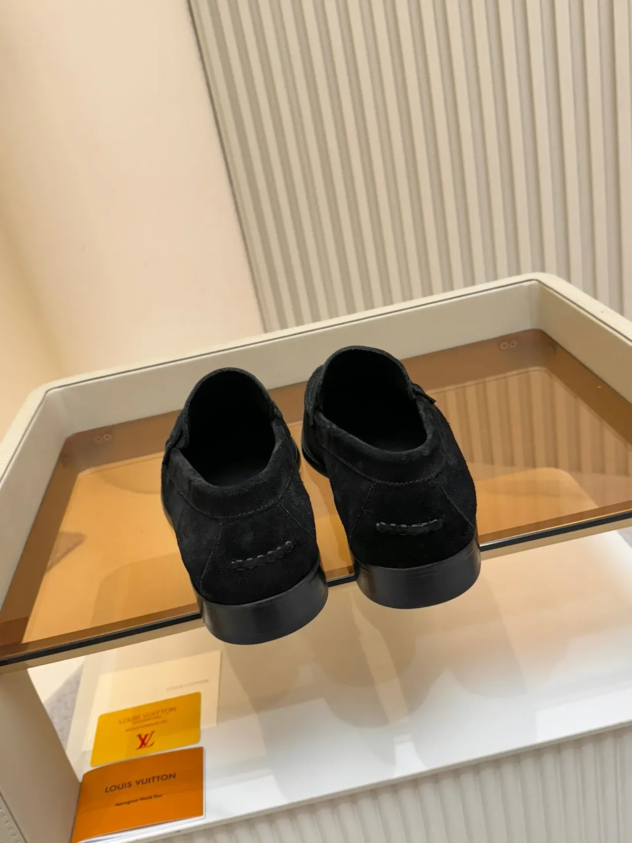 Louis Vuitton Black Suede Upper Penny Strap Loafer 3