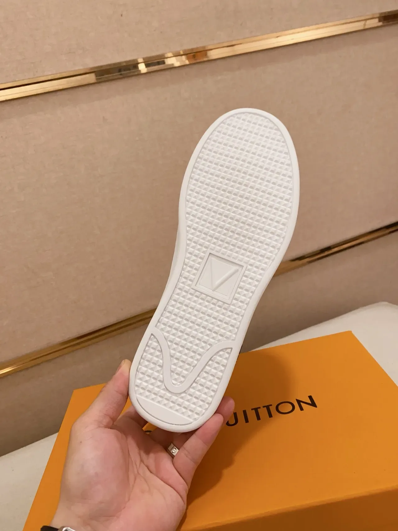 Louis Vuitton Black White Monogram-Embossed Upper Slip-On Construction Lifestyle Sneakers 2