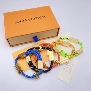 Louis Vuitton 1854 ব্রেসলেট ব্রেইডেড কর্ড বহুরঙা গোল্ড-টোন ব্রেসলেটস