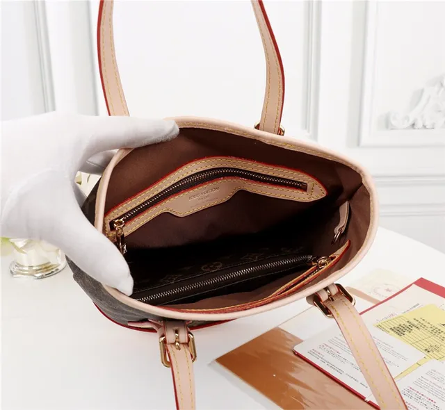 Louis Vuitton Brown Beige Monogram Canvas Cylindrical Silhouette Bucket Bag 2