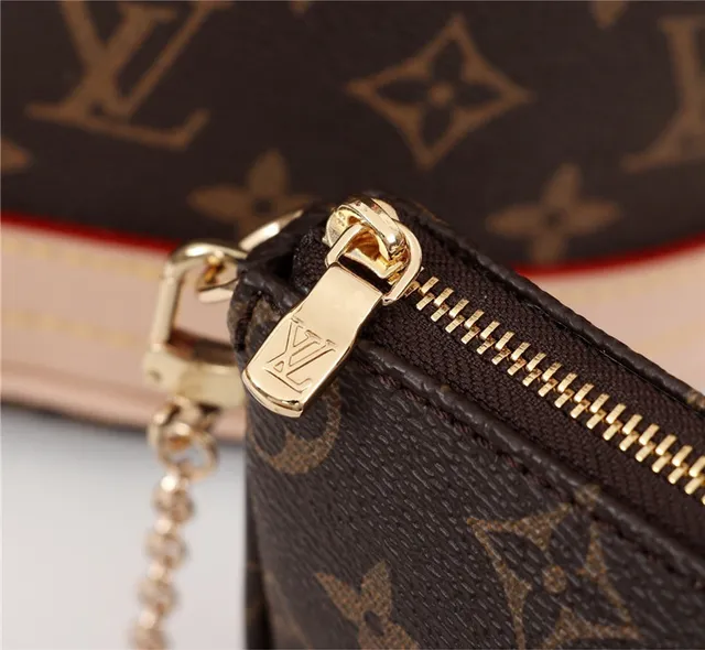Louis Vuitton Brown Beige Monogram Canvas Cylindrical Silhouette Bucket Bag 5