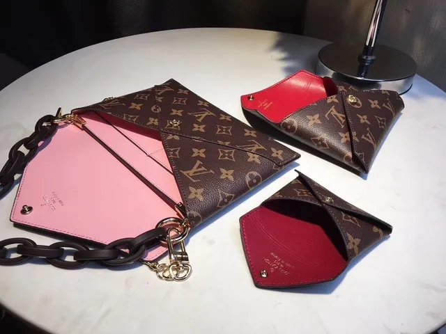 Louis Vuitton বাদামি সোনালী মনোগ্রাম ক্যানভাস এনভেলপ ফ্ল্যাপ চেইন ব্যাগ 4