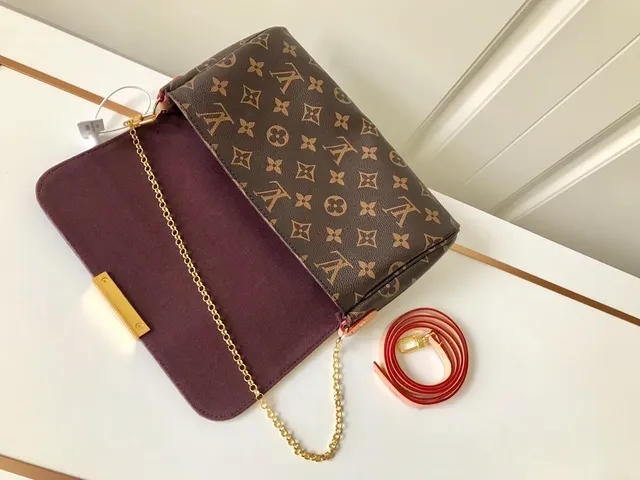 Louis Vuitton Brown Gold Monogram Coated Canvas Flap Closure Chain Bag 5