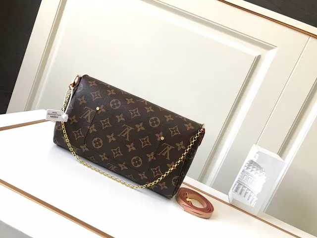 Louis Vuitton Brown Gold Monogram Coated Canvas Flap Closure Chain Bag 9