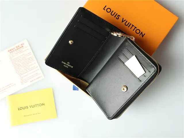 Louis Vuitton Embossed Monogram Beige Short Wallet 5