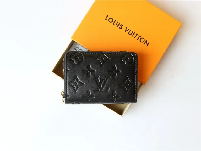 Louis Vuitton Embossed Monogram Beige Short Wallet 9