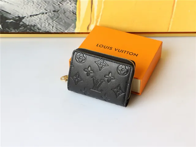 Louis Vuitton Embossed Monogram Beige Short Wallet 10