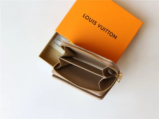 Louis Vuitton Embossed Monogram Beige Short Wallet 12