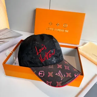 Louis Vuitton এমব্রয়ডারি স্ক্রিপ্ট লোগো মনোগ্রাম ক্যানভাস বেসবল ক্যাপ