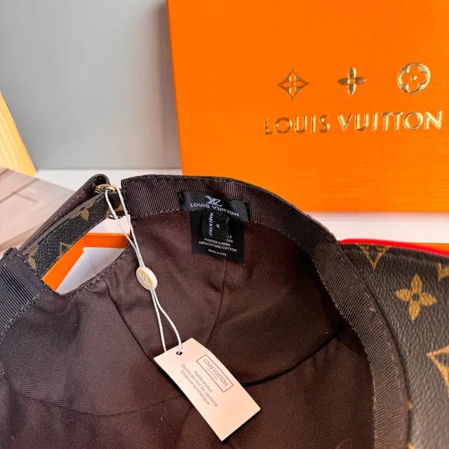 Louis Vuitton Embroidered Script Logo Monogram Canvas Baseball Cap 4