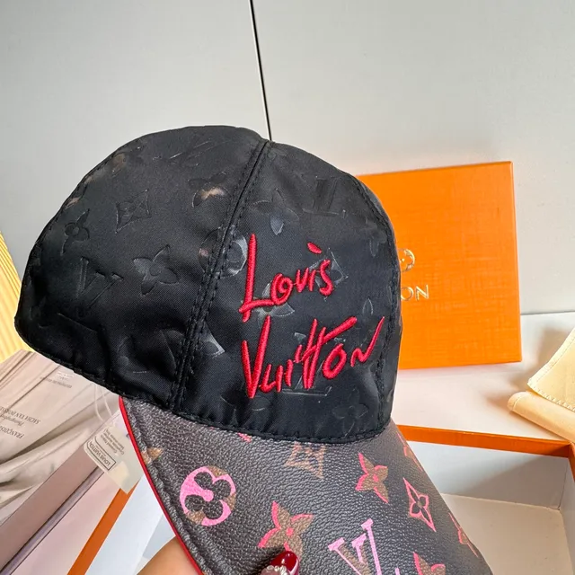 Louis Vuitton Embroidered Script Logo Monogram Canvas Baseball Cap 7