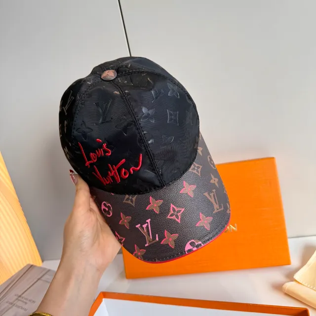 Louis Vuitton Embroidered Script Logo Monogram Canvas Baseball Cap 8